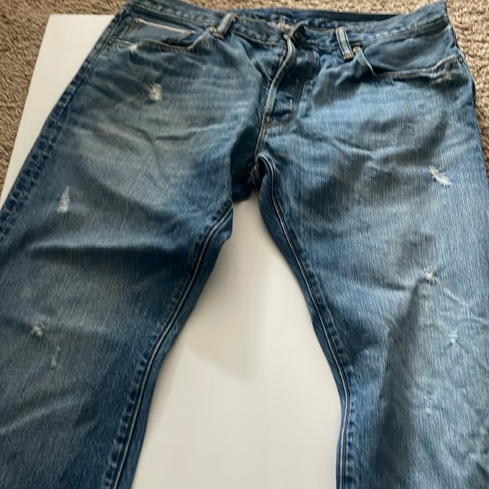 Gap men’s low rise straight button fly jeans 35x30